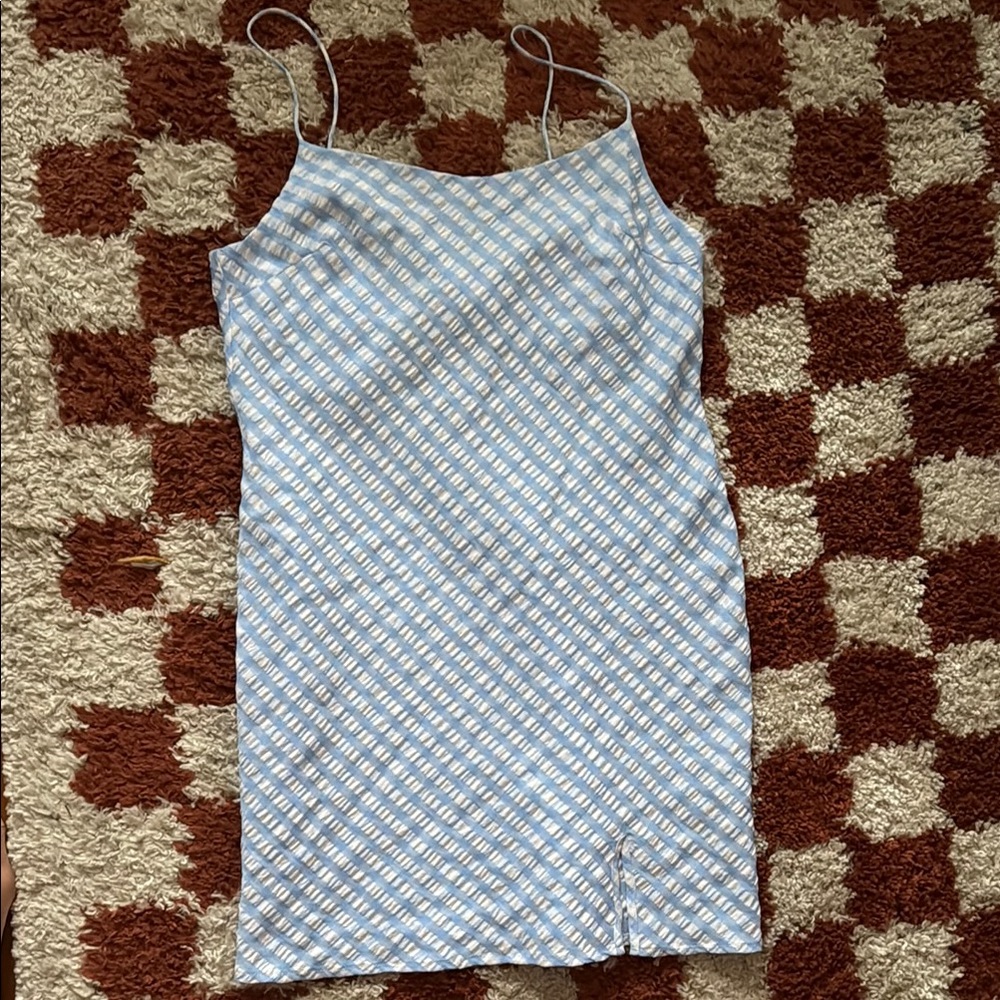 ASOS Blue and White Mini Dress